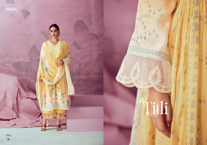 Heer Titali Vol 170 By Kimora Pure Muslin Printed Designer Salwar Suits Wholesale Price In Surat